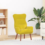 Poltrona Rilassante in Velluto Giallo