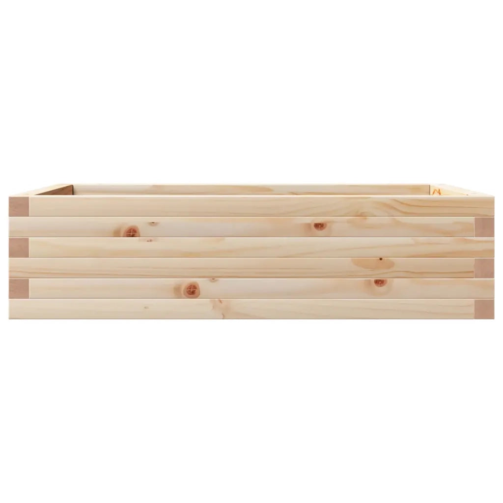 Fioriera da Giardino-Vaso da Esterno 90x60x23 cm in Legno Massello di Pino