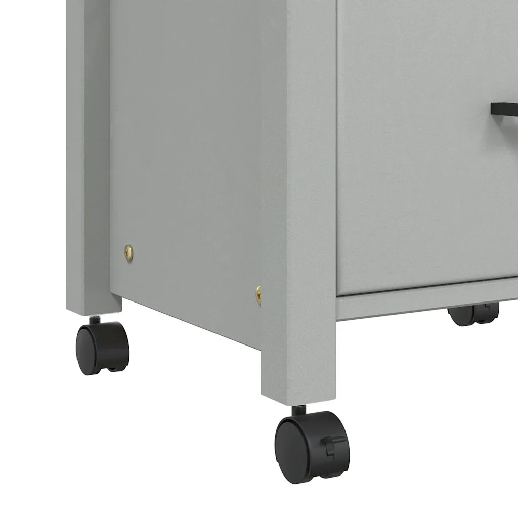 Carrello da Cucina MONZA 48x40x88,5 cm in Legno Massello di Pino 376083