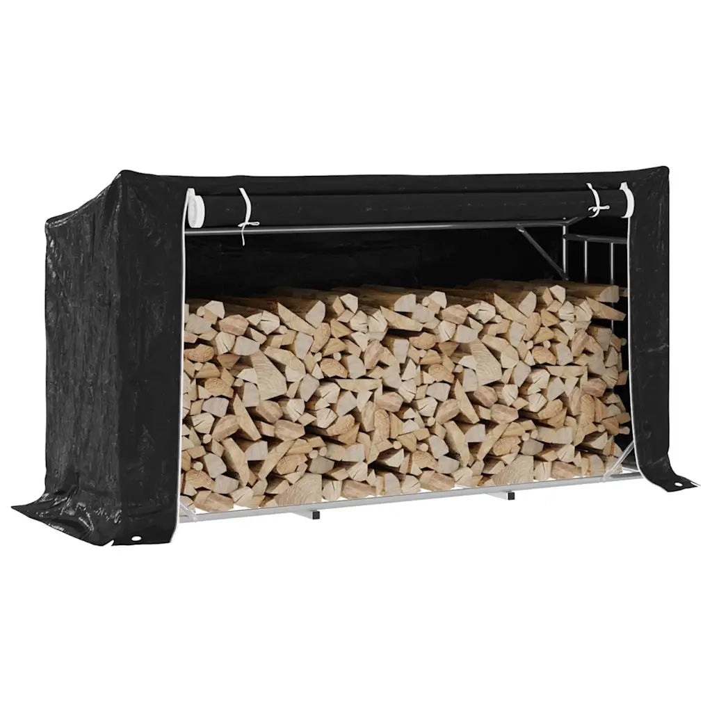 Rastrelliera Legna con Copertura Antipioggia Acciaio Zincato CFW8561515