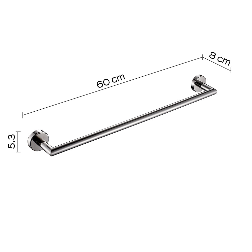 Portasalviette 60cm Gedy in acciaio inox cromato | Project