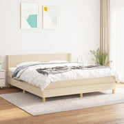 Giroletto a Molle con Materasso Crema 180x200 cm in Tessutocod mxl 74385