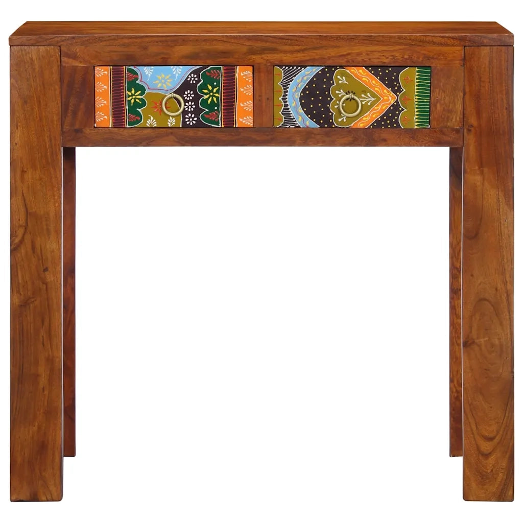 Tavolo Consolle 80x35x75 cm in Legno Massello di Acacia 4016496