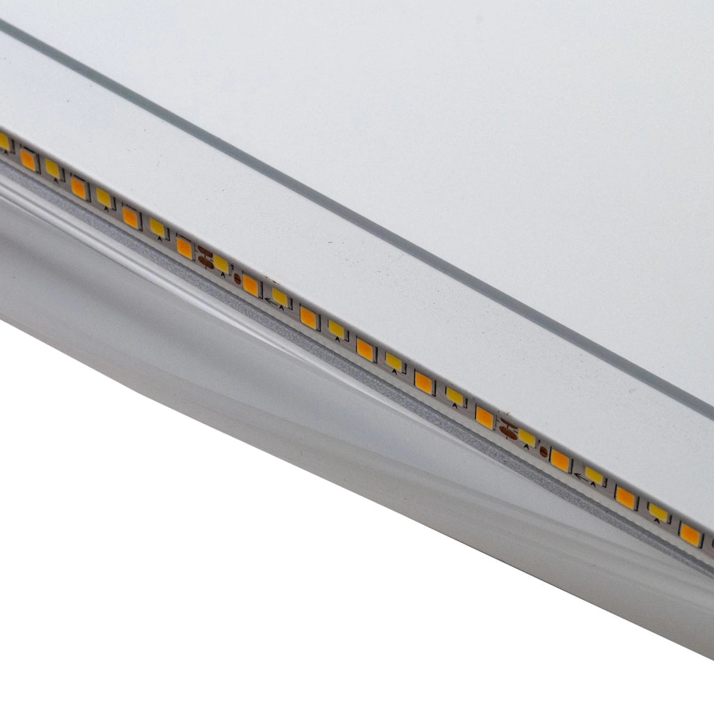 Plafoniera moderna quadrata LED 50W interruttore CCT luce indiretta soffitto bagno cucina ufficio 4000lm 50cm