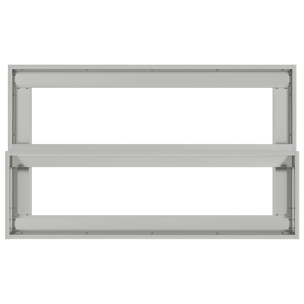 Fioriera da giardino a 2 livelli , 100x60x45 cm, in acciaio galvanizzato