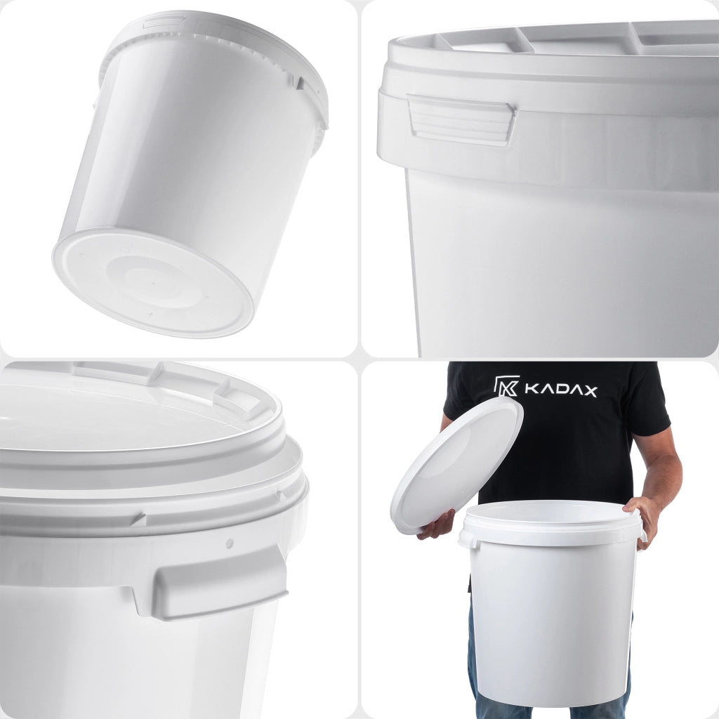 Contenitore per fermentazione KADAX da 33 litri, secchio per vino, liquori e birra con coperchio, fermentatore