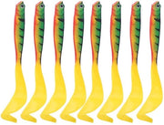 Due Kunstaas Realistici con Pedane - Materiale PVC Zucchero - Adatto per Acqua Dolce e Salata - Colori Attrattivi - Resistente alle Morsi - Visaas