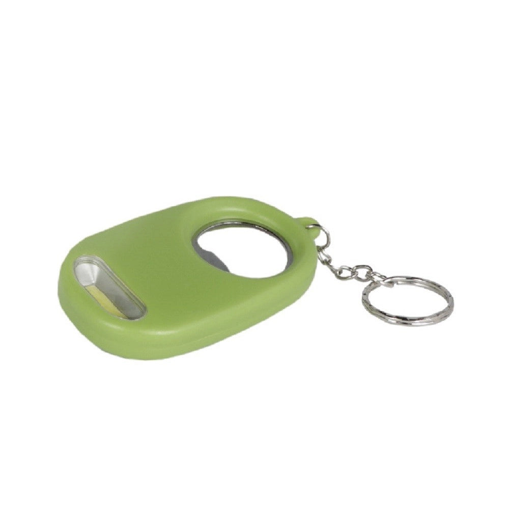 Trade Shop - Mini Torcia Portachiavi Led Cob Tascabile Con Apribottiglia Vari Colori Dt-2174 -