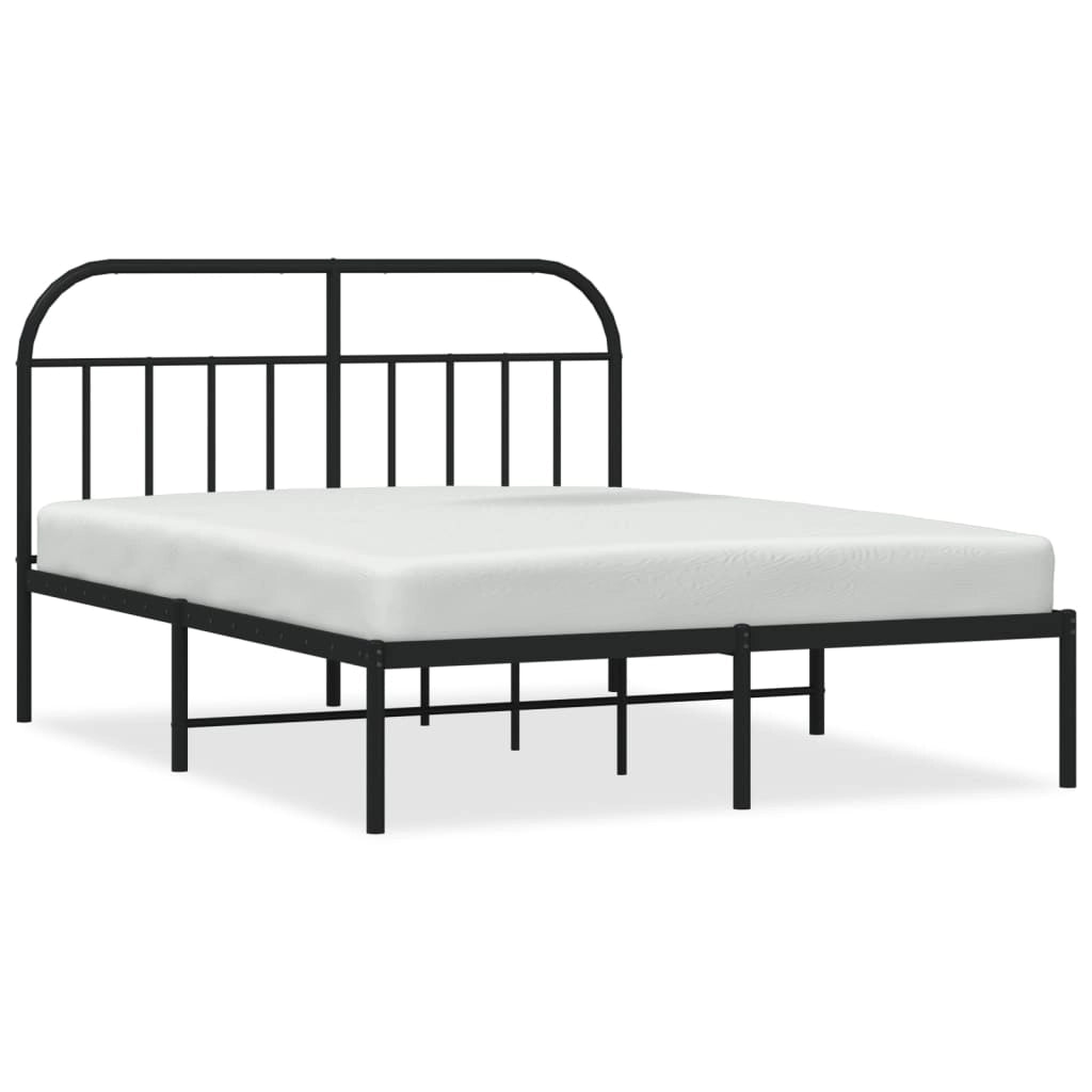 Giroletto con Testiera in Metallo Nero 140x200 cmcod mxl 103336