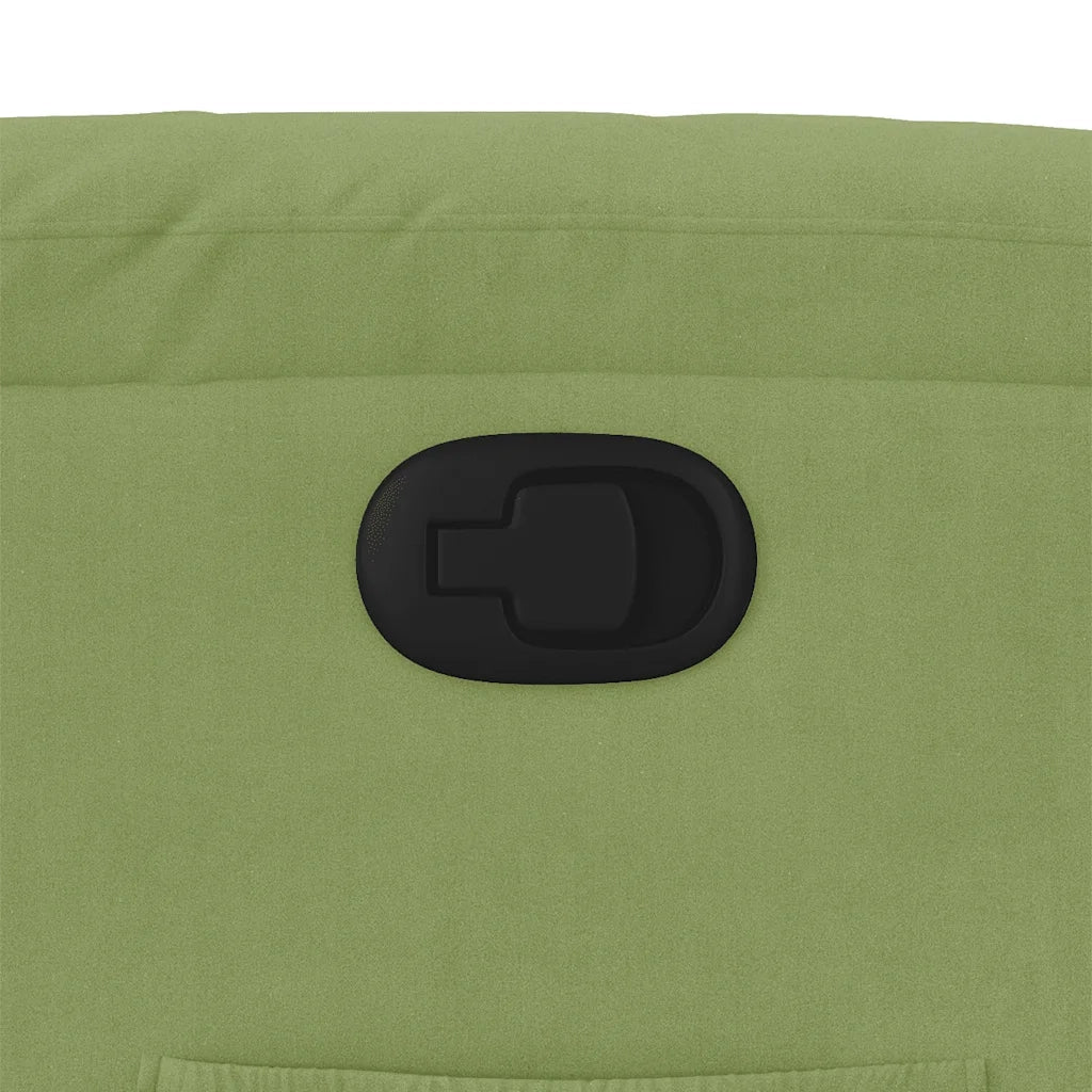Poltrona Reclinabile Verde Chiaro in Velluto 373503