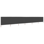 Paravento a 6 Pannelli in Tessuto 800x80cm Grigio cod mxl 23696
