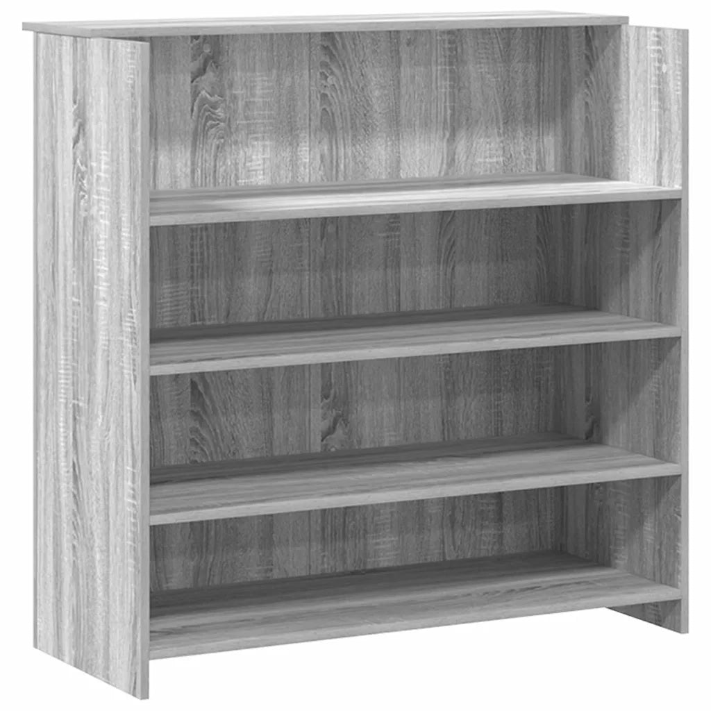 Banco Reception Grigio Sonoma 200x50x103,5 cm Legno Multistrato 3324183
