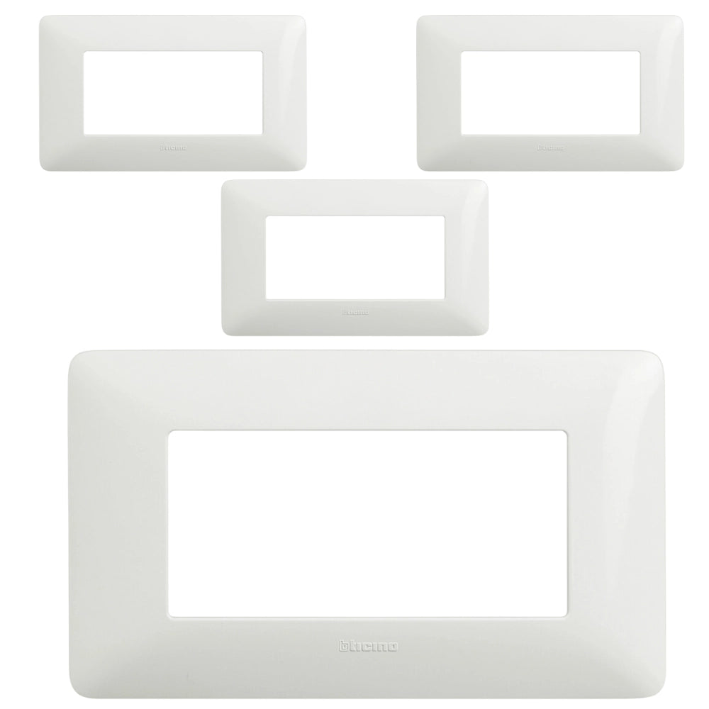 Bticino matix placca 4 posti tecnopolimero bianco am4804bbn pezzi 4