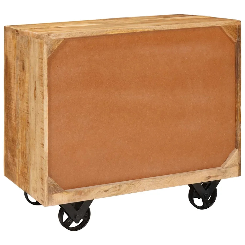 Mobile laterale Marrone 70 x 38 x 63 cm legno massello di mango 4104601