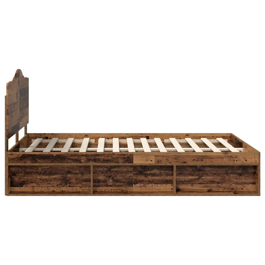 Struttura del letto Legno vecchio 140 x 190 cm Pino massello 3413315