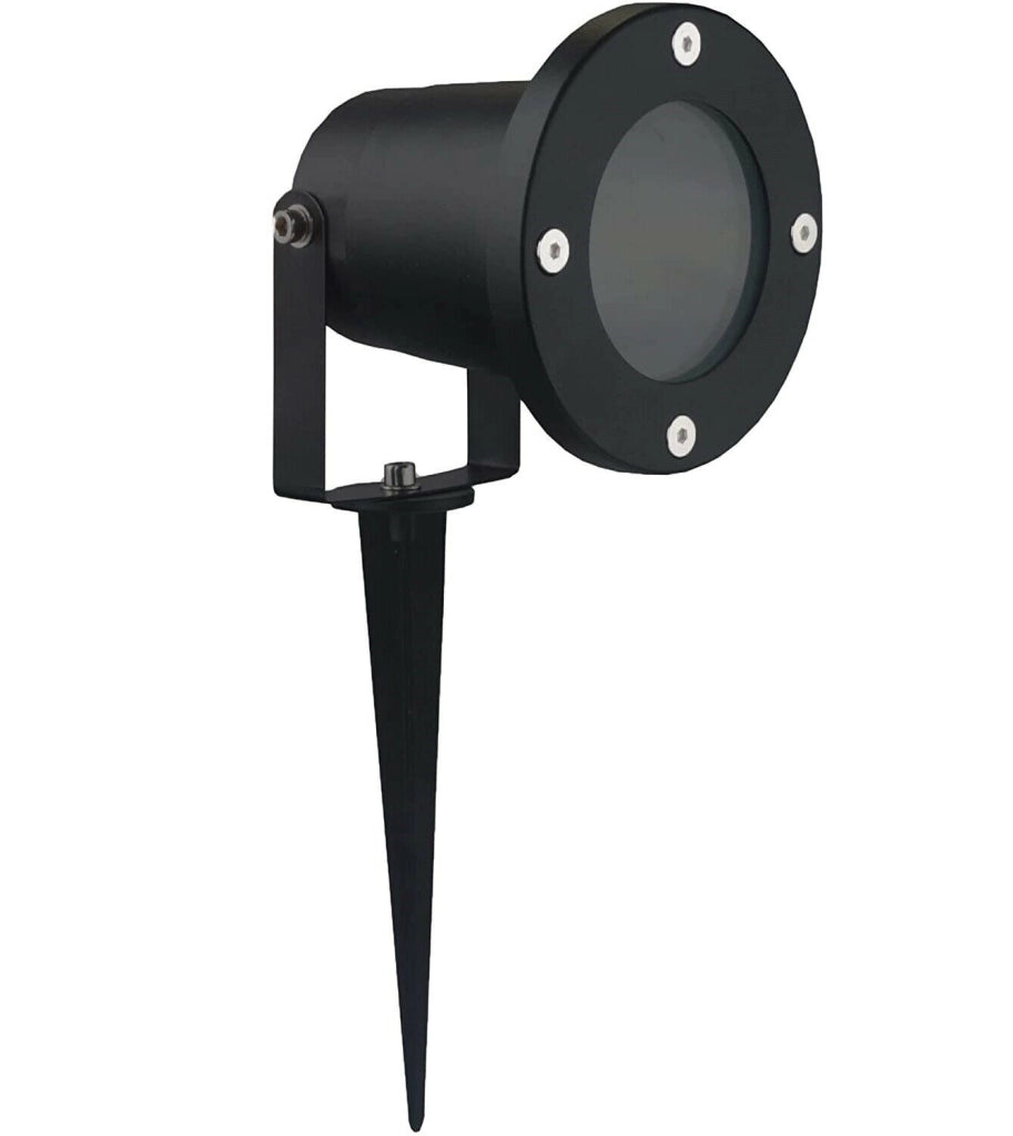 FARETTO PICCHETTO ORIENTABILE DA GIARDINO LAMPADINE GU10 IP65 IMPERMEABILE Grigio LUCE MULTICOLOR