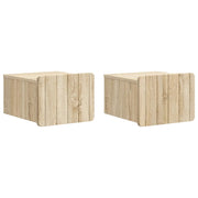 Mobiletto da notte a muro 2 pcs Rovere Sonoma 33 x 34,5 x 24 cm