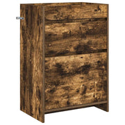 Mobiletto da Bagno Sotto Lavabo Rovere Fumo 56 x 37,5 x 81 cm