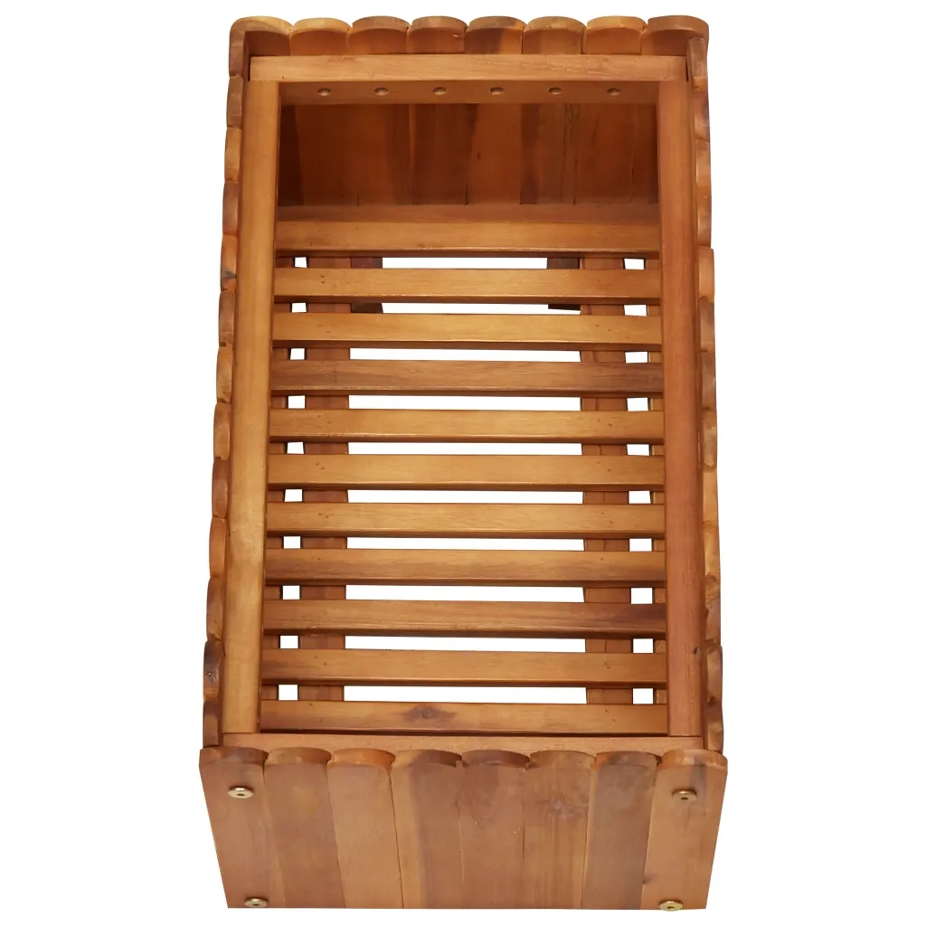 Letto Rialzato da Giardino 50x30x25 cm Legno Massello di Acacia 45917