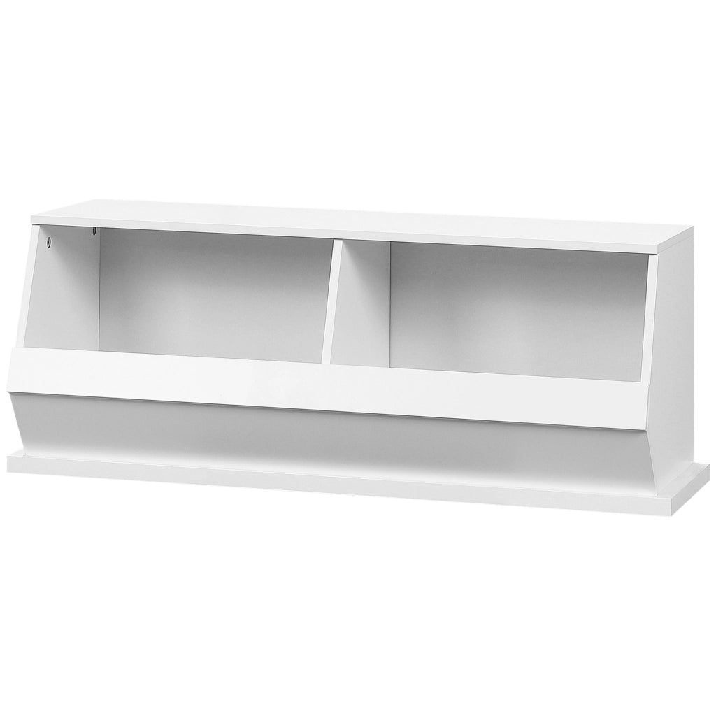 Cassettiera 2 cassetti in MDF ¨C zephmum ¨C bianco 90x36x35 cm