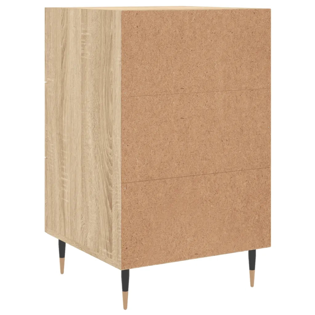 Comodino Rovere Sonoma 40x40x66 cm in Legno Multistrato 827639