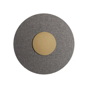 SOLARIS Applique 12W 3000K CRI90 IP20 - Struttura Oro con Paralume Grigio in Tessuto, Lampada da Parete Design - Rossini Group