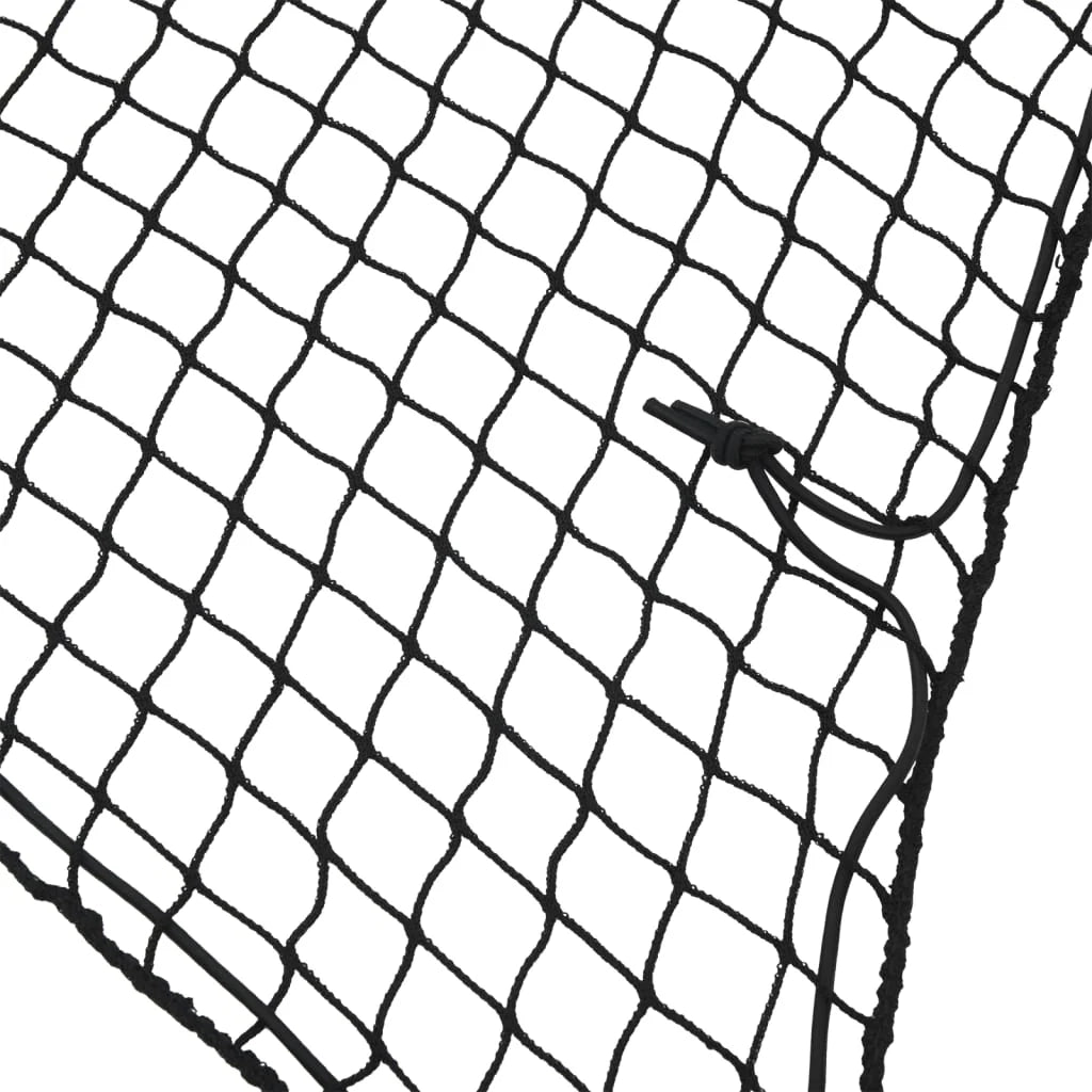 Rete di protezione per rimorchio ancoraggio per carichi portapacchi con corda elastica 21 x 125 m PP nero 02_0042177