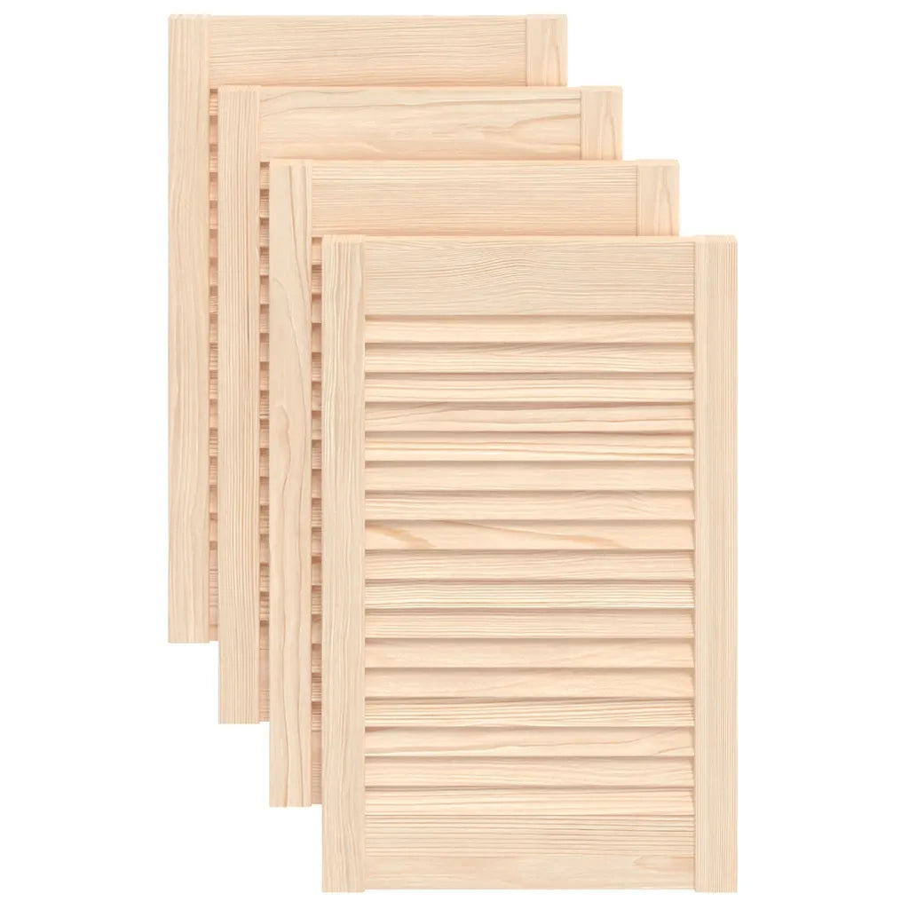 Ante con Design a Lamelle 4 pz 61,5x39,4 cm in Legno di Pino 151117