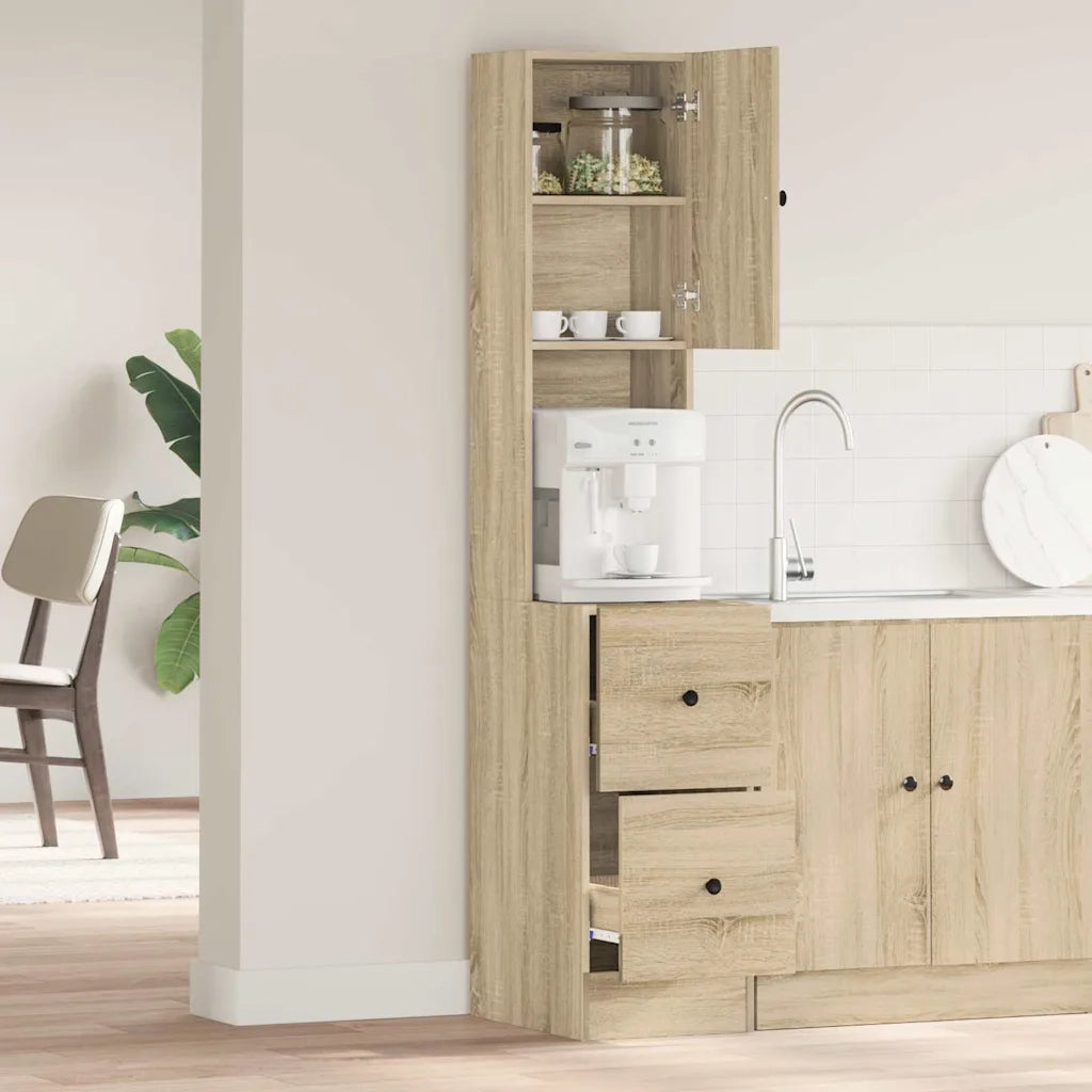 Pensile da cucina | Mobile da cucina Beige 35 x 50 x 180 cm Legno multistrato