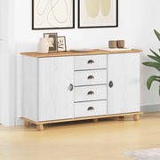 Credenza ASKIM 133,5 x 40 x 79 cm Legno di pino massello 4105432