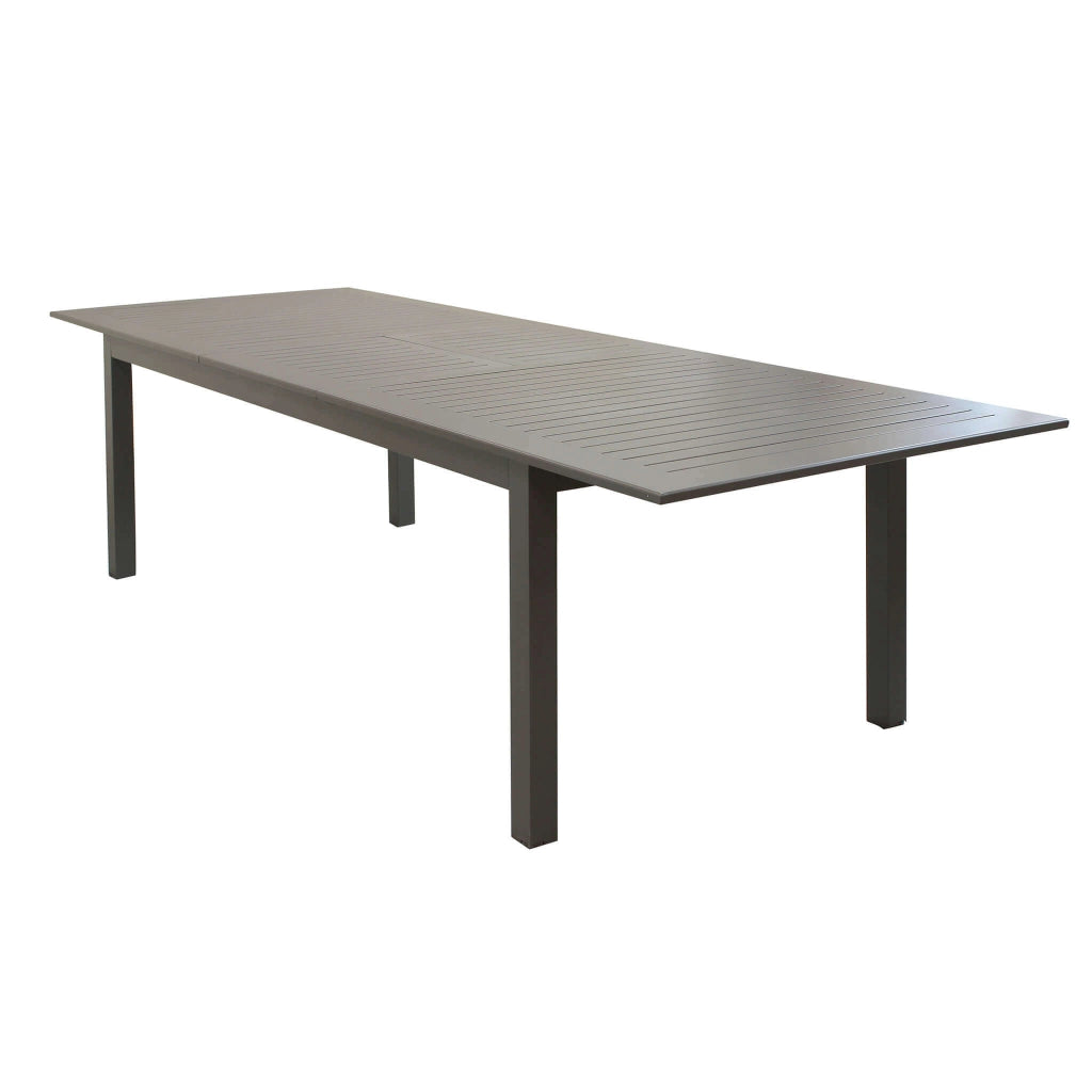 TAVOLO CUBA ALLUNGABILE 220/280 X 100 X H 75 CM COLORE TAUPE