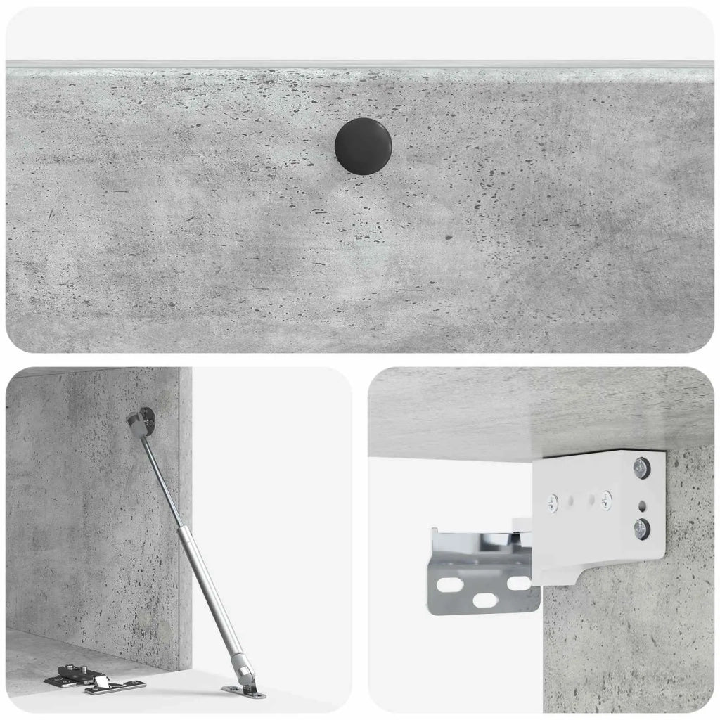 Mobile Porta TV da Muro 98 x 41 x 30 cm Grigio Cemento 899208