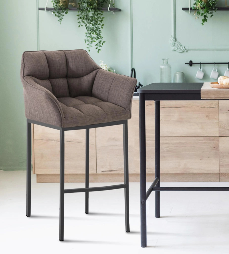 Barhocker Damaso B Stoff mit 4-FuЯ Gestell