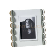 Portafoto di design Volans piccolo Bianco marmo,giada,bianco marmo,oro laccato