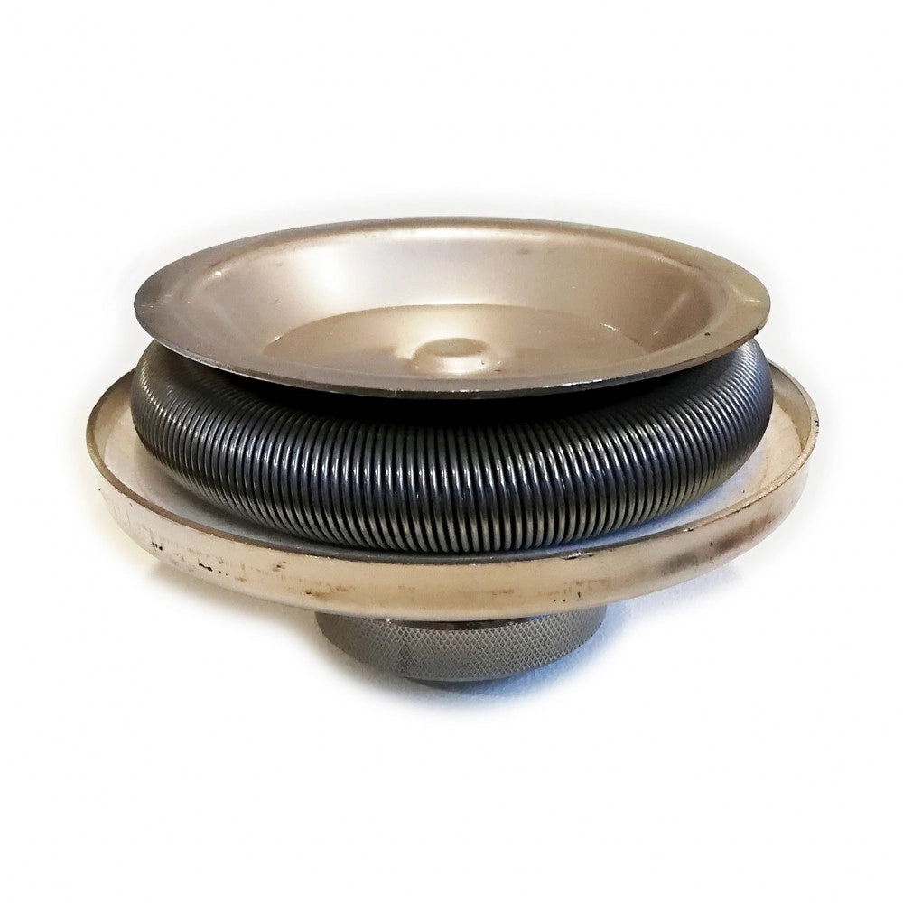 Tappo di chiusura inox aisi 304 per ispezione con molla espandente inox, diametro 180mm