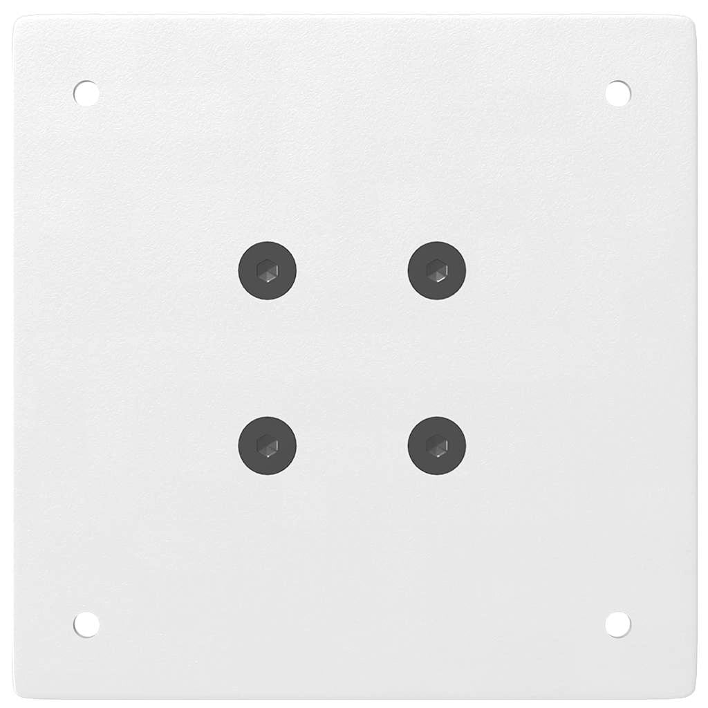 Set di 4 gambe regolabili per tavolo da bar 110-112 cm design moderno soggiorno/cucina acciaio bianco 02_0056778