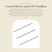 Set di Tubi in Acciaio Inossidabile 9mm OD - 1mm di Diametro - 250mm di Lunghezza - Set da 3 - Tubi Senza Saldatura - Resistente alla Corrosione - Tubo in Acciaio