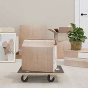 Carrello di Trasporto 6 pcs Grigio Legno compensato