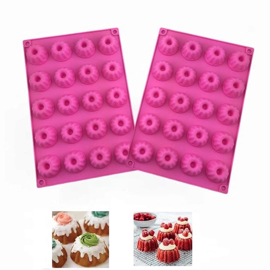 Mini Copricucchiere a forma di turbante in silicone - Sicuro per alimenti - Set da 2 - Flessibile - Duraturo