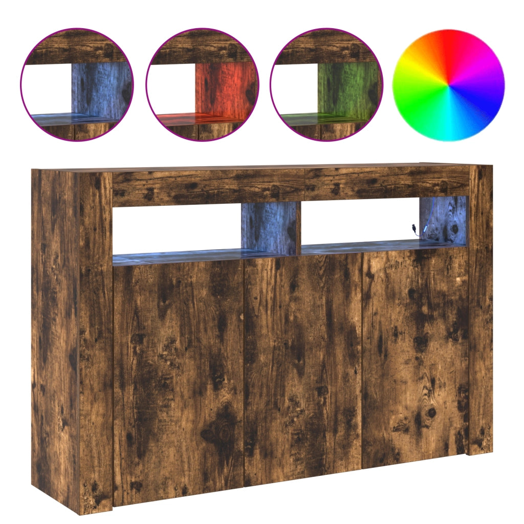 Sideboard Rovere Affumicato Legno Ingegnerizzato 116 x 30 x 75 cm