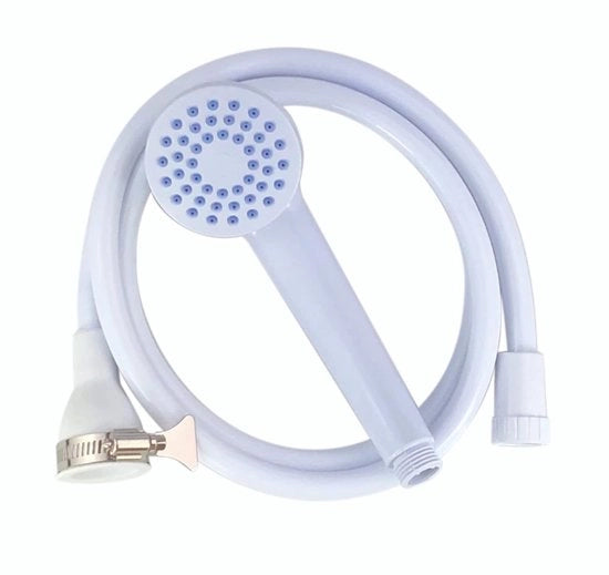 Douchekop Solo Plus | Massima distanza di apertura 2 cm | Douchekop premium per rubinetti da bagno | Installazione clip-on | Adatto per rubinetti rotondi e ovali | Douchekop per bagni | ~ 1,2