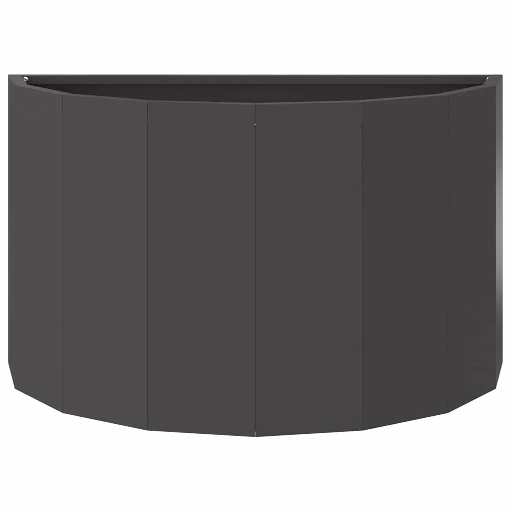 Fioriera Nero 60 x 30 x 35 cm Acciaio