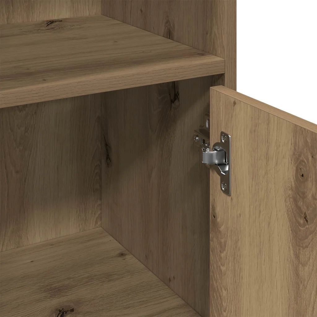 Armadietto Bagno Artigianale 30x30x95 cm in Legno Multistrato 856034