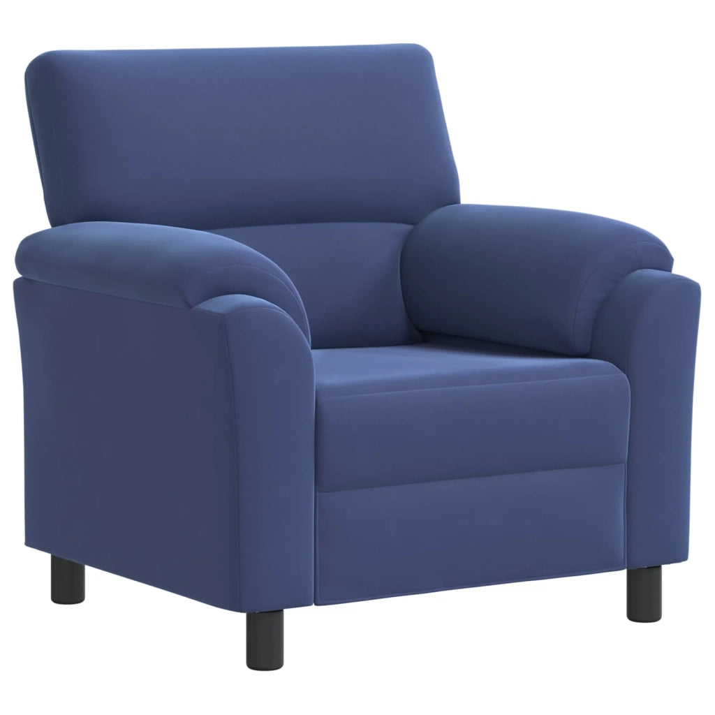 Set di divani 2 pcs Blu Polizia Velluto 3430446