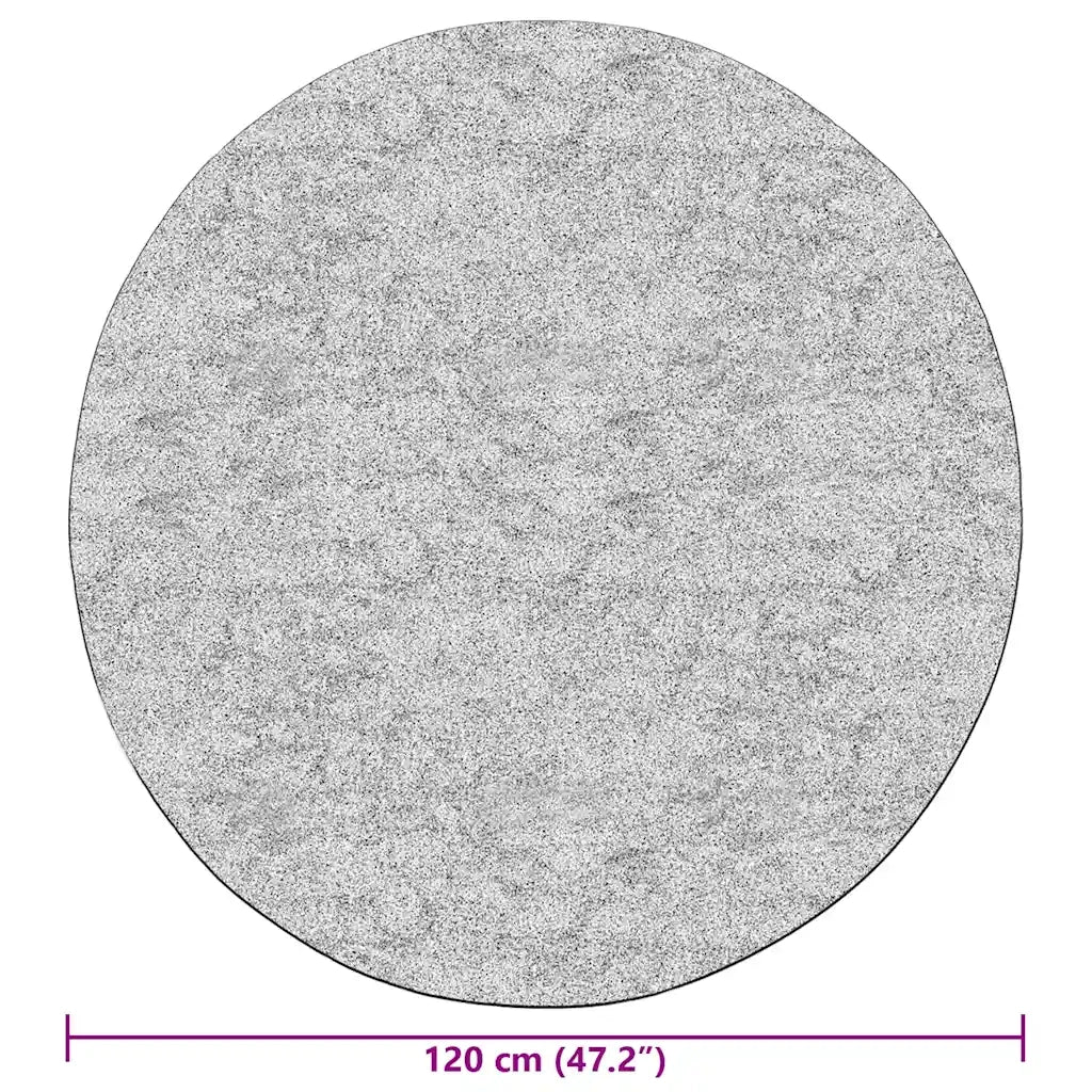 Tappeto Lavabile φ120 cm Beige Chiaro Antiscivolo 337951