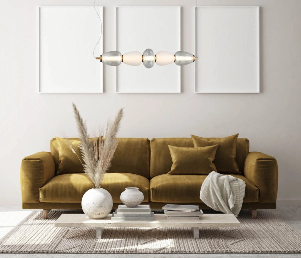 Sospensione Italux Gastel barra vetro LED 22W 3000K