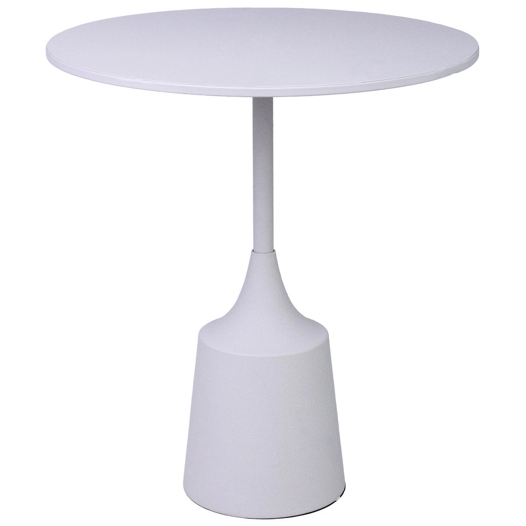 Tavolino in metallo bianco 40x40x44h cm