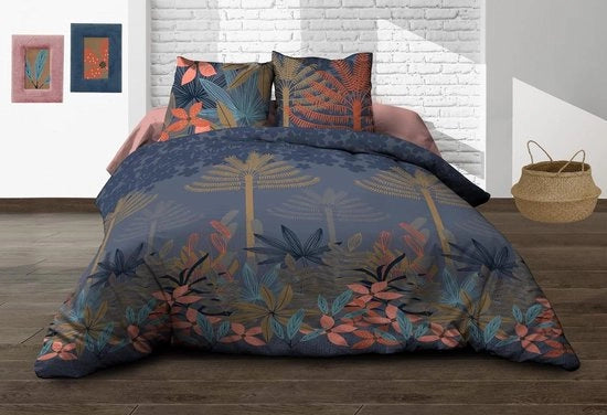 Dekbedovertrek a più colori con 2 cuscini - 220 x 240 cm - 240 x 220 cm di cotone