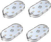Illuminazione LED - Illuminazione LED auto - 4-pack - Illuminazione auto interno LED - 7 colori illuminazione auto di atmosfera - Lampade auto da lettura ricaricabili via USB - Portatile