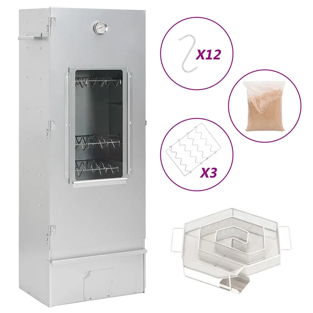 Forno Affumicatore BBQ Generatore Fumo Freddo Acciaio Zincatocod mxl 107703